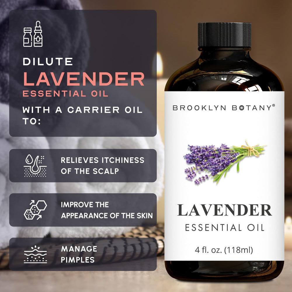 Brooklyn Botany lavender oil ideal for diffuser setups and relaxing rituals.