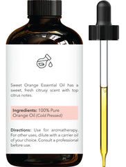 Brooklyn Botany Sweet Orange Oil with dropper enabling precise dosing for blends.