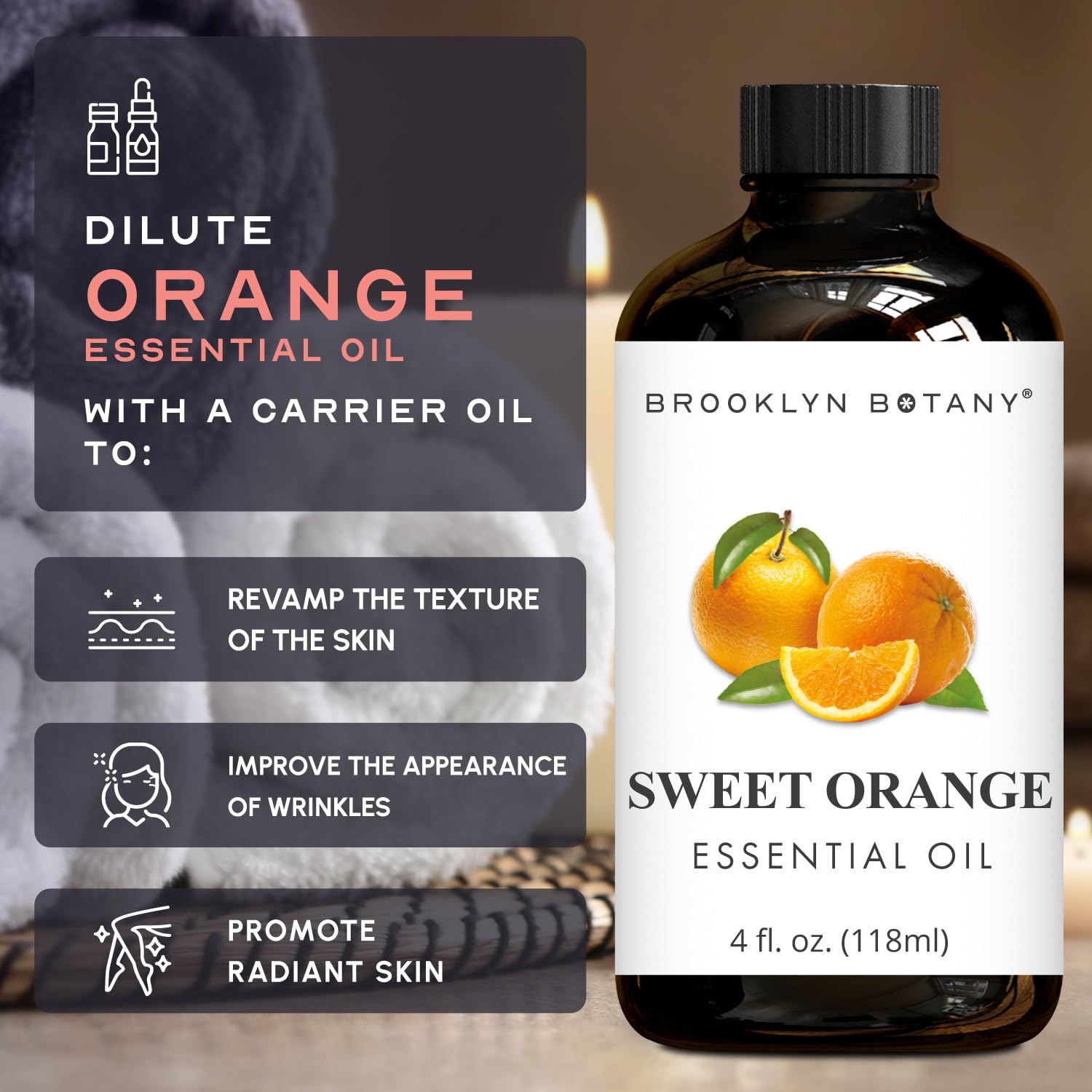 Brooklyn Botany Premium Grade oil labeled USA bottled for consistent quality.