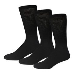 Brooklyn Socks diabetic crew socks front pack shows comfortable material and value three-pack