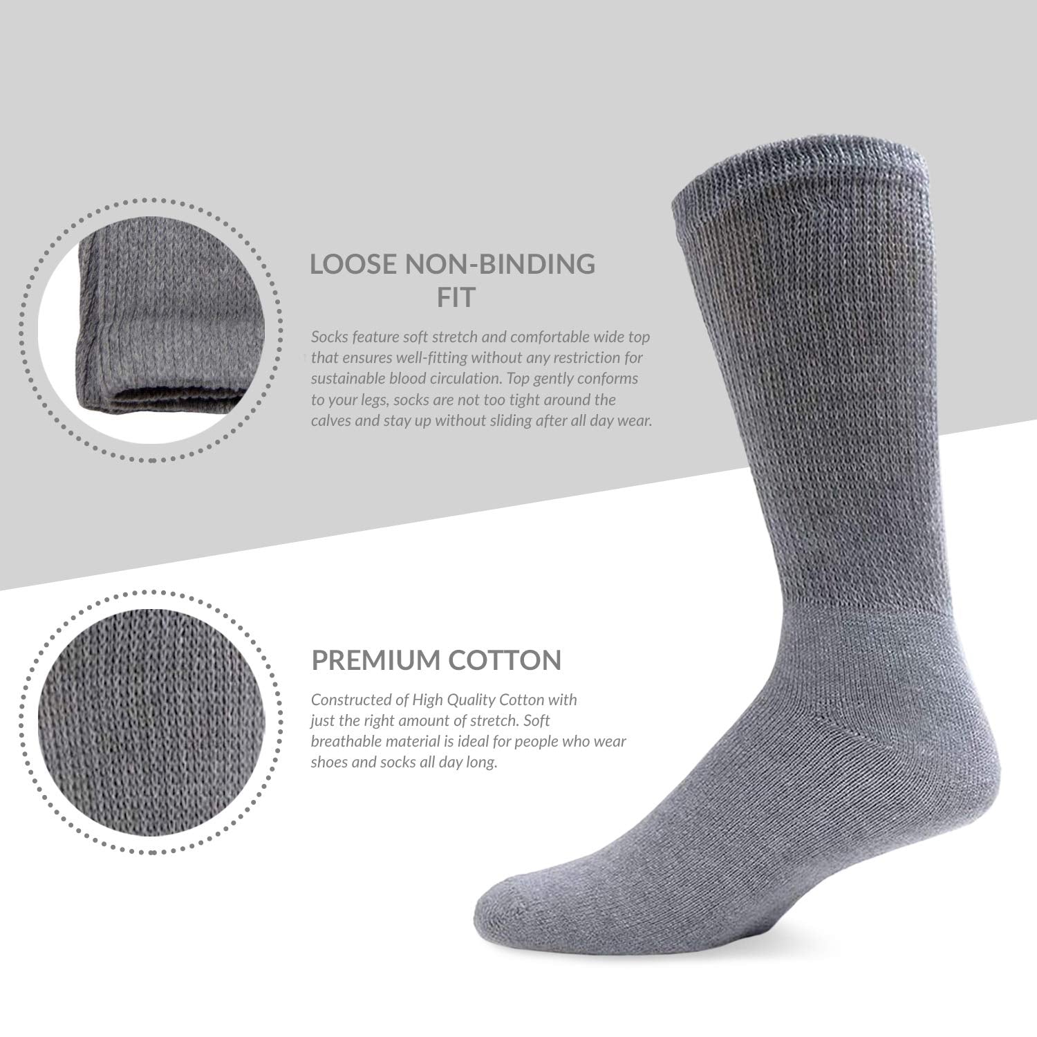 Brooklyn Socks diabetic crew sock sole detail reveals cushioned comfort