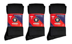 Brooklyn Socks diabetic over-the-calf black image emphasizes padded heel for supportive steps