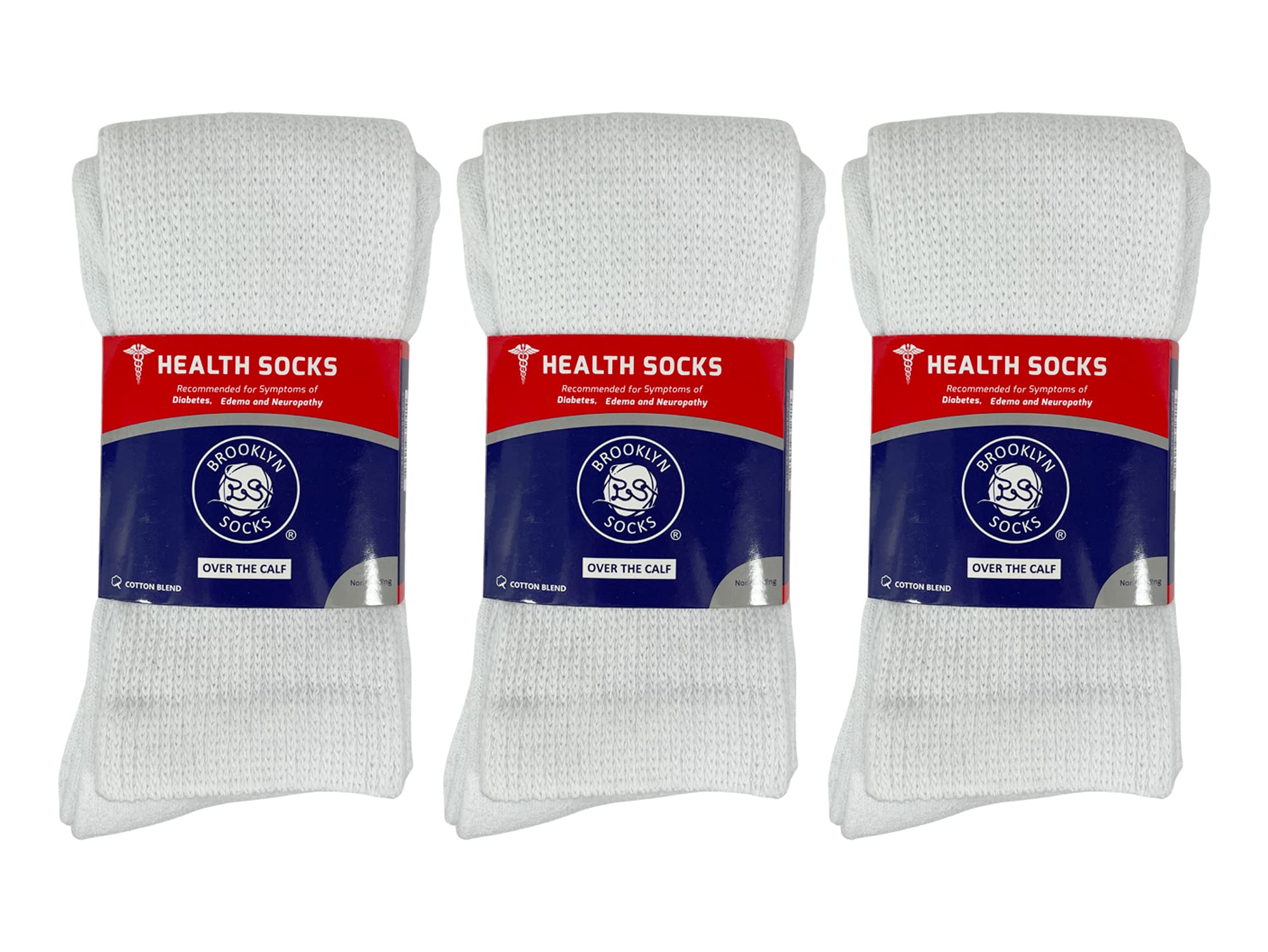 Brooklyn Socks diabetic over-the-calf knee-high style with versatile wear.