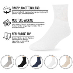 Brooklyn Socks non-binding loose-fit diabetic collection for easy slip-on over ankles