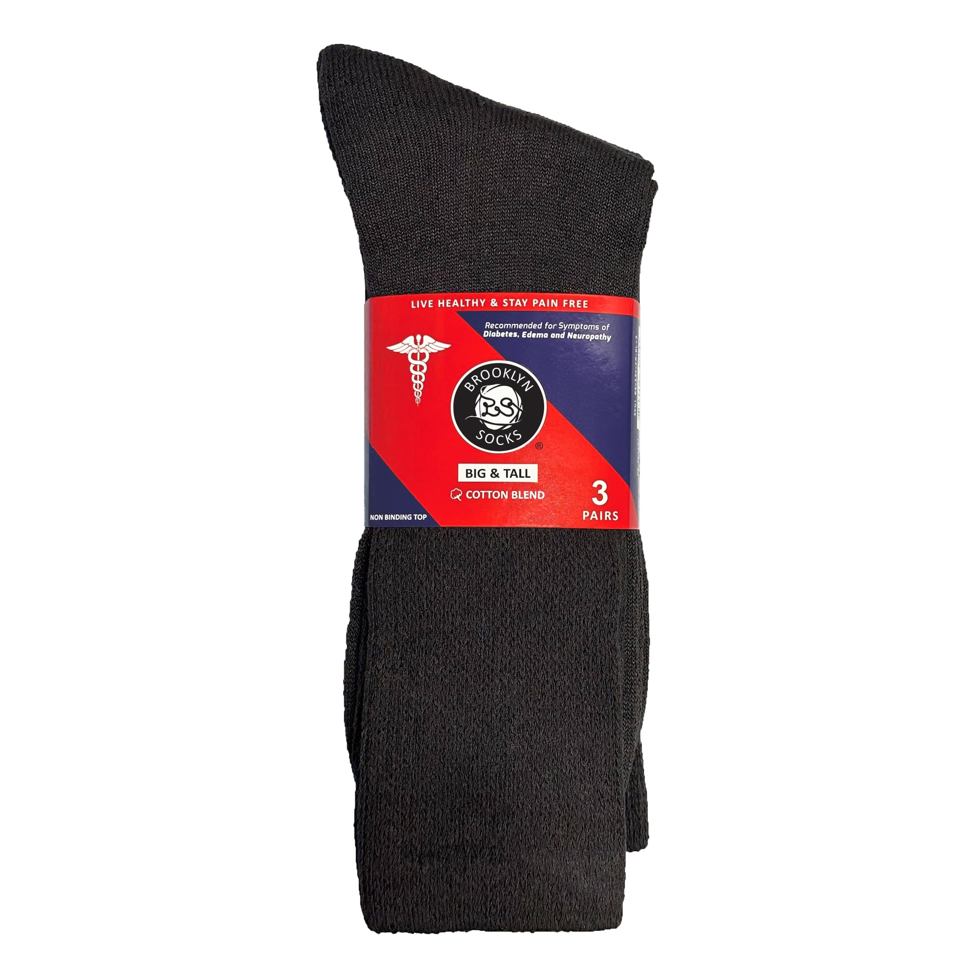 Brooklyn Socks lightweight non-binding fit aids circulation and easy wear.