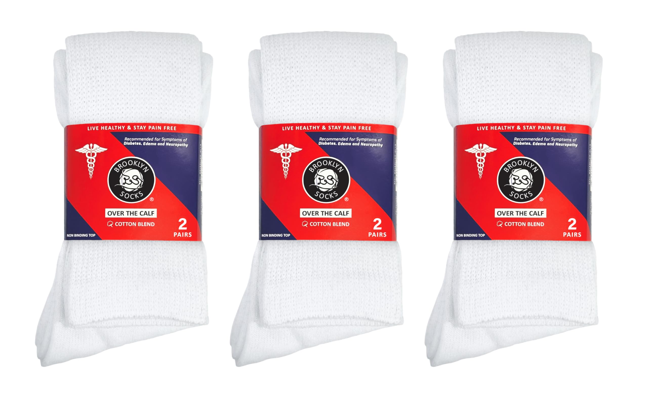 Brooklyn Socks wide-top non-binding fit for gentle, unrestricted daily comfort.