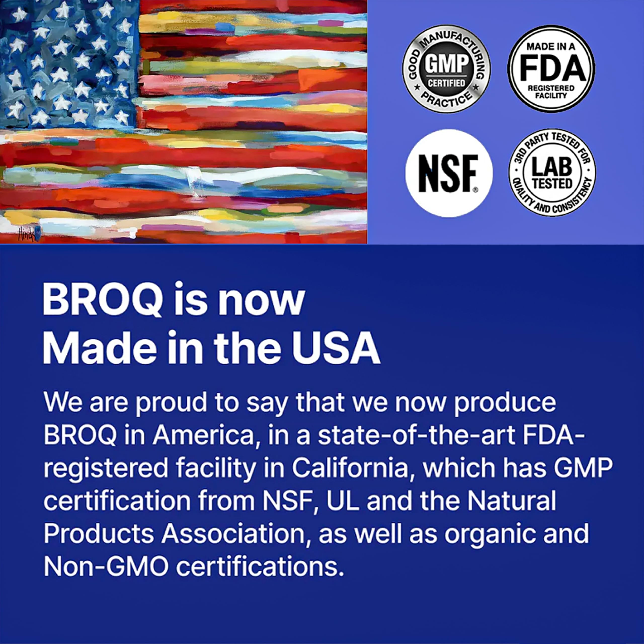 BROQ 2X Sulforaphane safety seal ensures product integrity.
