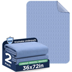 Brosive bed pads 36x72 blue pack protects beds and furniture