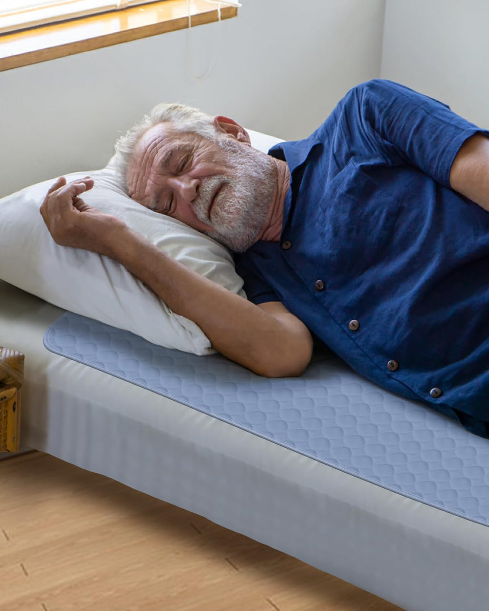 Brosive bed pads protecting furniture during spills