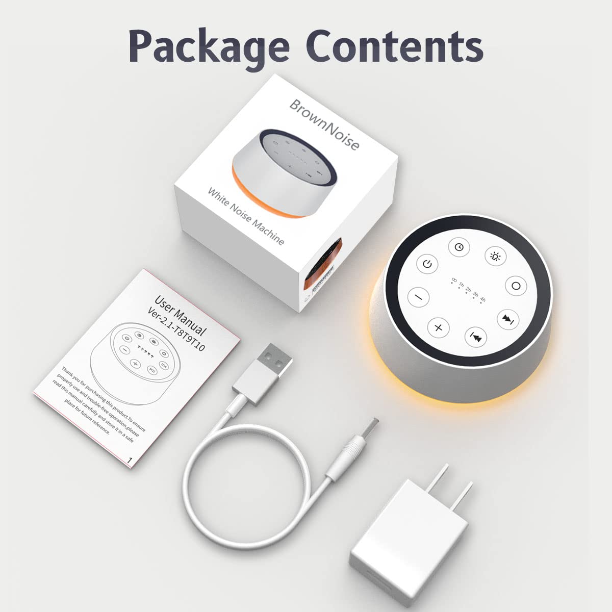 BrownNoise operates quietly, suitable for bedroom or workspace without disruption.