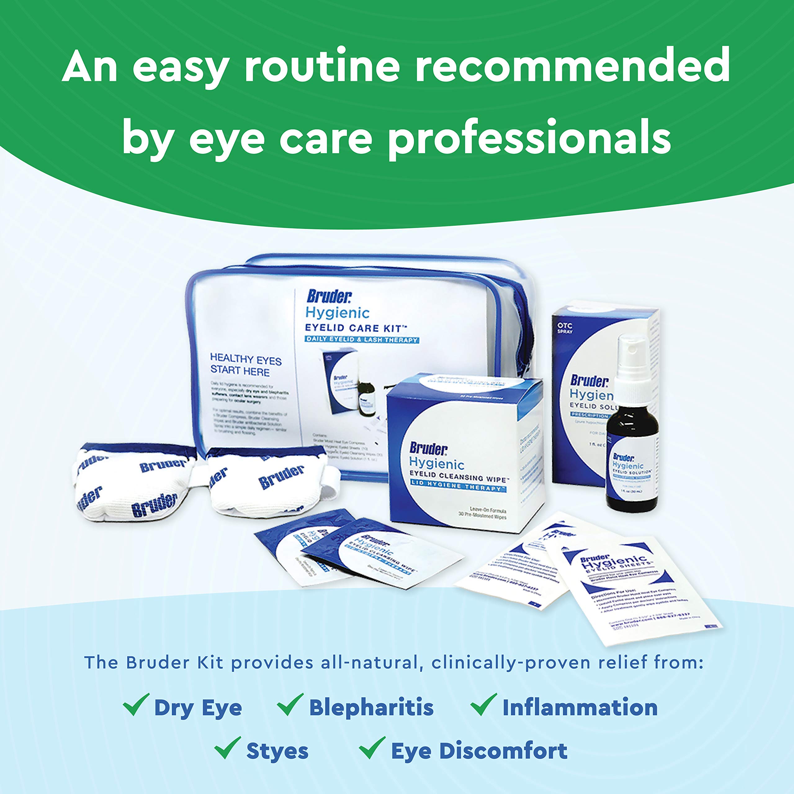 Bruder Hygienic Eyelid Solution Spray for easy lid cleansing routine