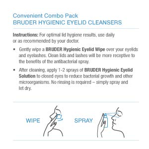 Bruder hypoallergenic wipes closeup highlighting skin-friendly formula for sensitive eyes.