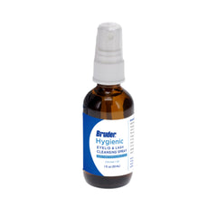 Bruder Hypochlorous in saline formula cleans eyelids safely.