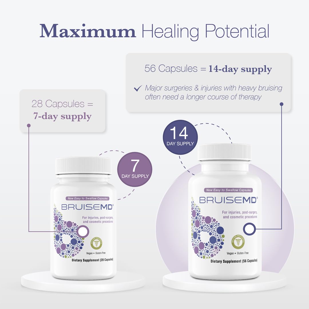 BruiseMD natural ingredients with grapeseed highlighted for nourishing healing support.