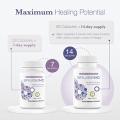 BruiseMD natural ingredients with grapeseed highlighted for nourishing healing support.