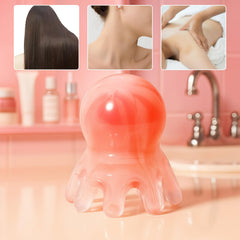 Bruislard Scalp Massager Pink triggers points for relaxation.