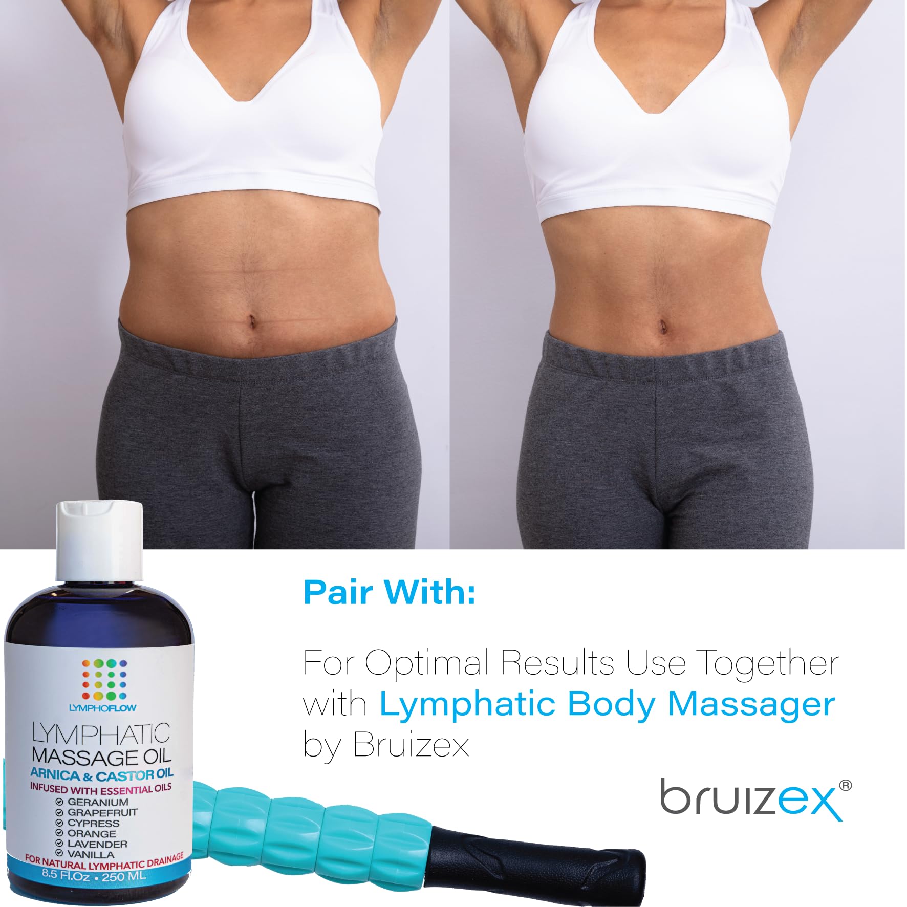 Bruizex 8.5 oz bottle front view for easy handling.