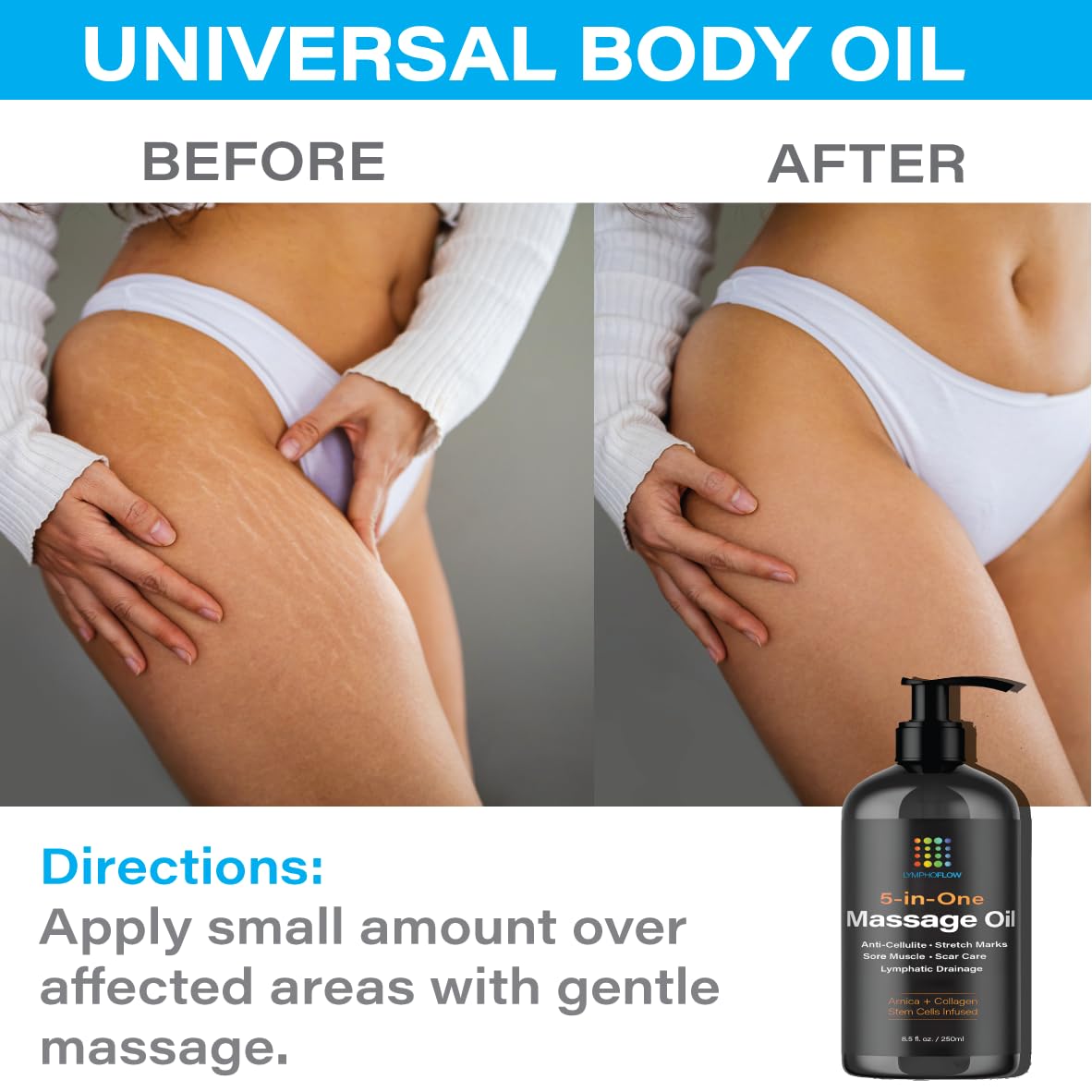 Bruizex Arnica Collagen Stem Cells blend bottle for elasticity and deep hydration.