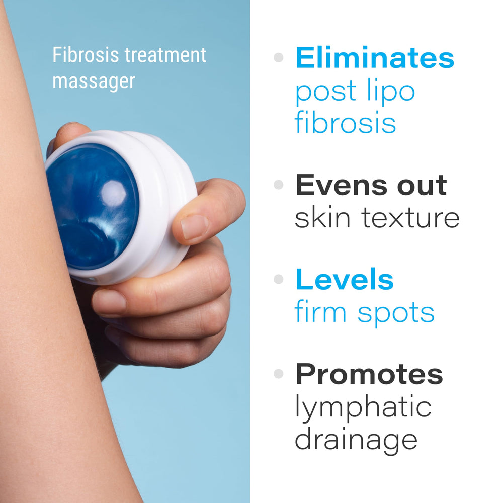 Bruizex Fibro Roller closeup highlighting tissue recovery surface after liposuction