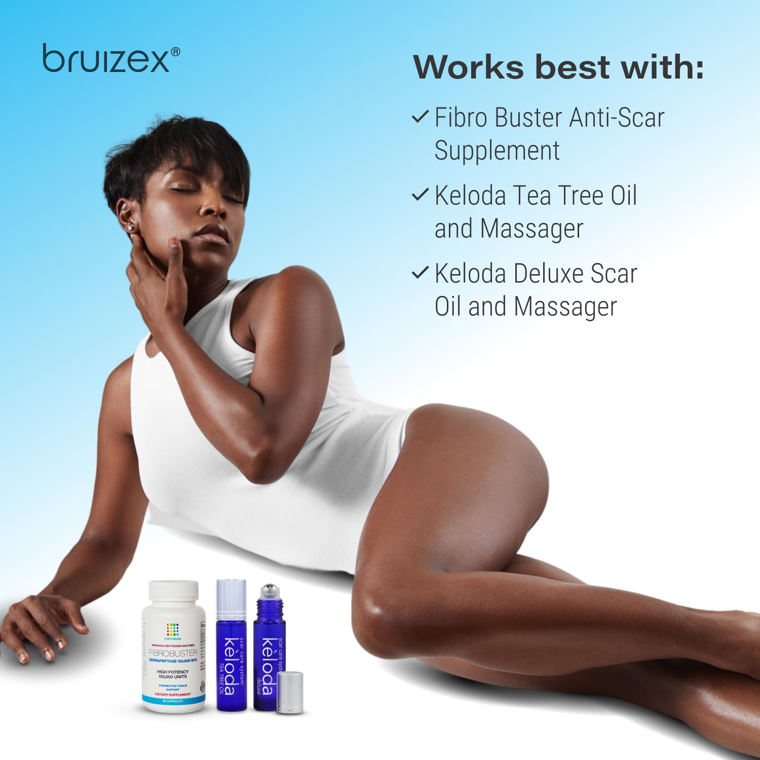 Bruizex KELODA packaging emphasizes natural ingredients and guidance