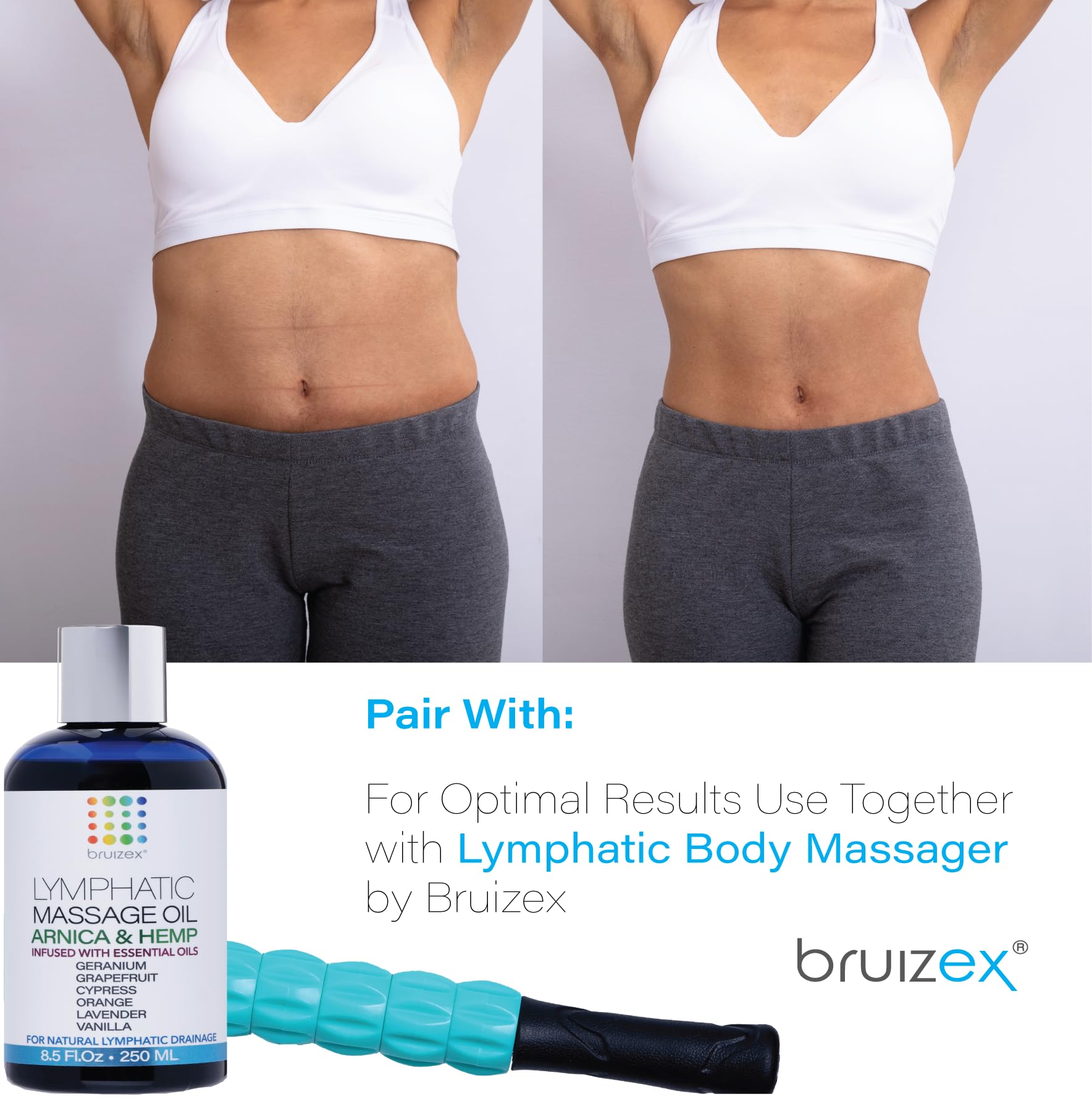 Bruizex scar massage application aiding scar tissue healing