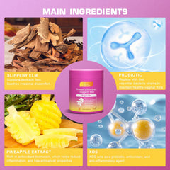 Brurtzexs Her Juicy Gummies close-up highlights vegan formula supporting feminine wellness.