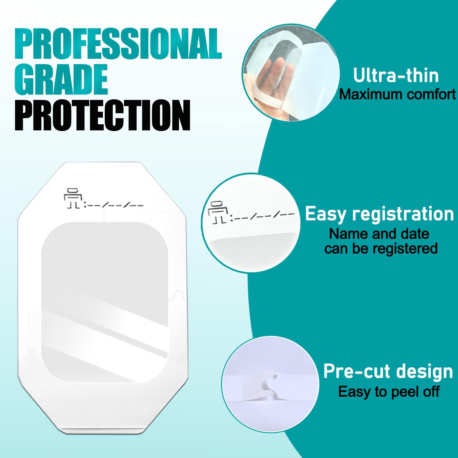 BSeWenerte breathable film keeps skin airy while staying thin and flexible.