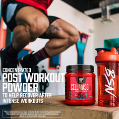 BSN CELLMASS 2.0 Arctic Berry bottle displayed on shelf with label visible.