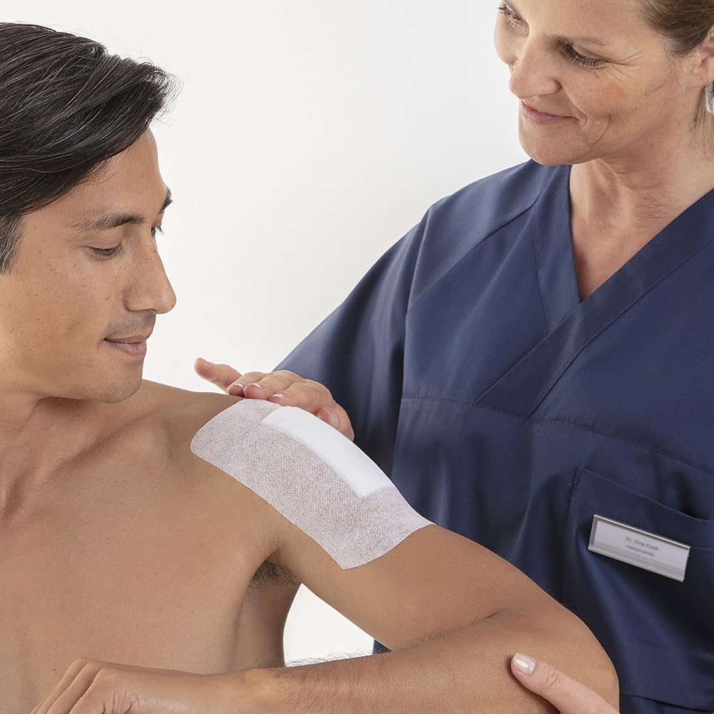 BSN Medical Cover-Roll Stretch demonstrates breathable adhesion on a contoured area.