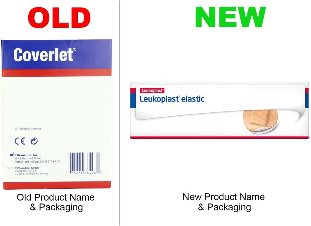 Leukoplast oval bandages with absorbent pad for moisture control.