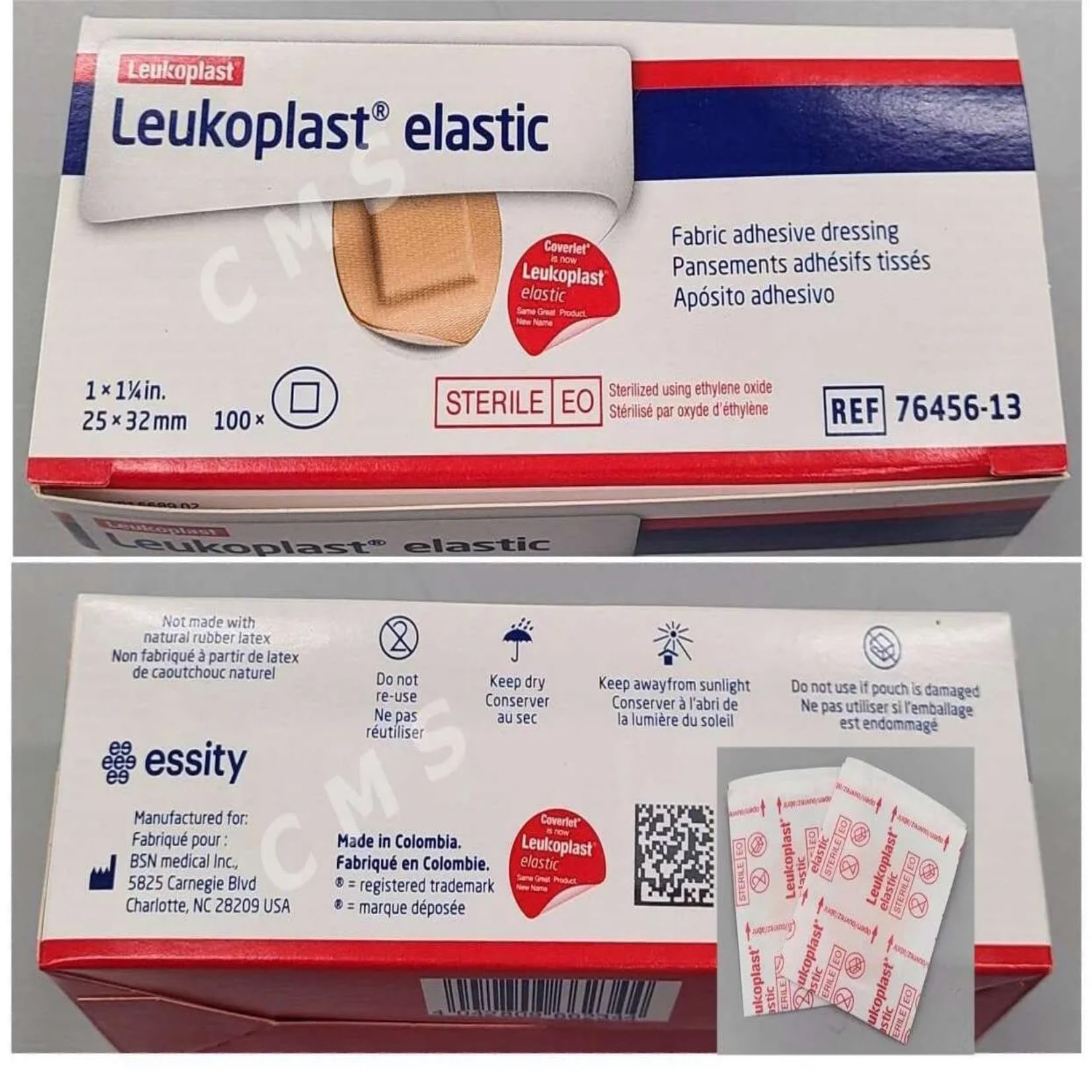 BSN Medical Leukoplast oval bandages flex with skin contours.