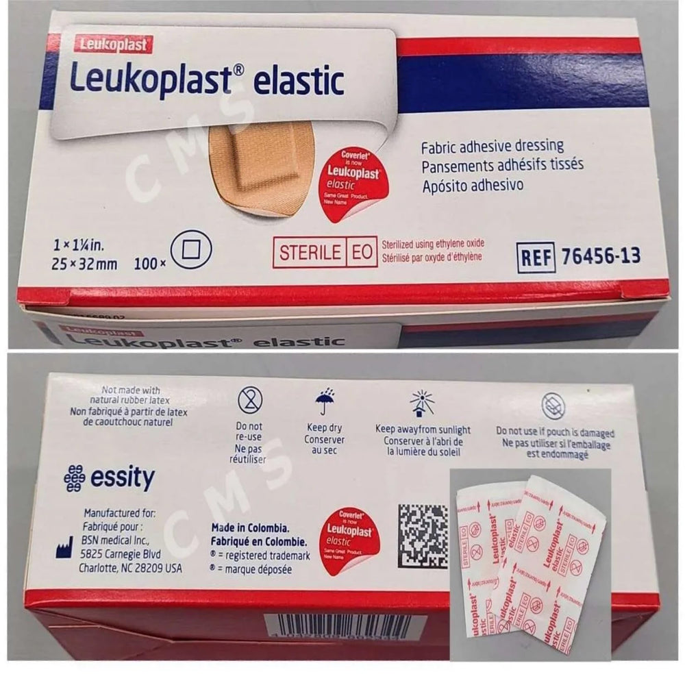 BSN Medical Leukoplast oval bandages flex with skin contours.