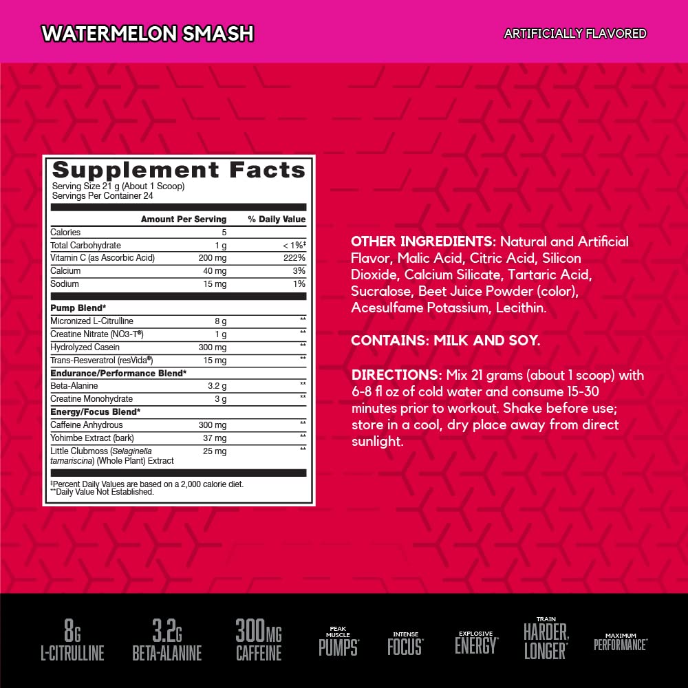 BSN N.O.-XPLODE VASO powder scoop for easy pre-workout serving.