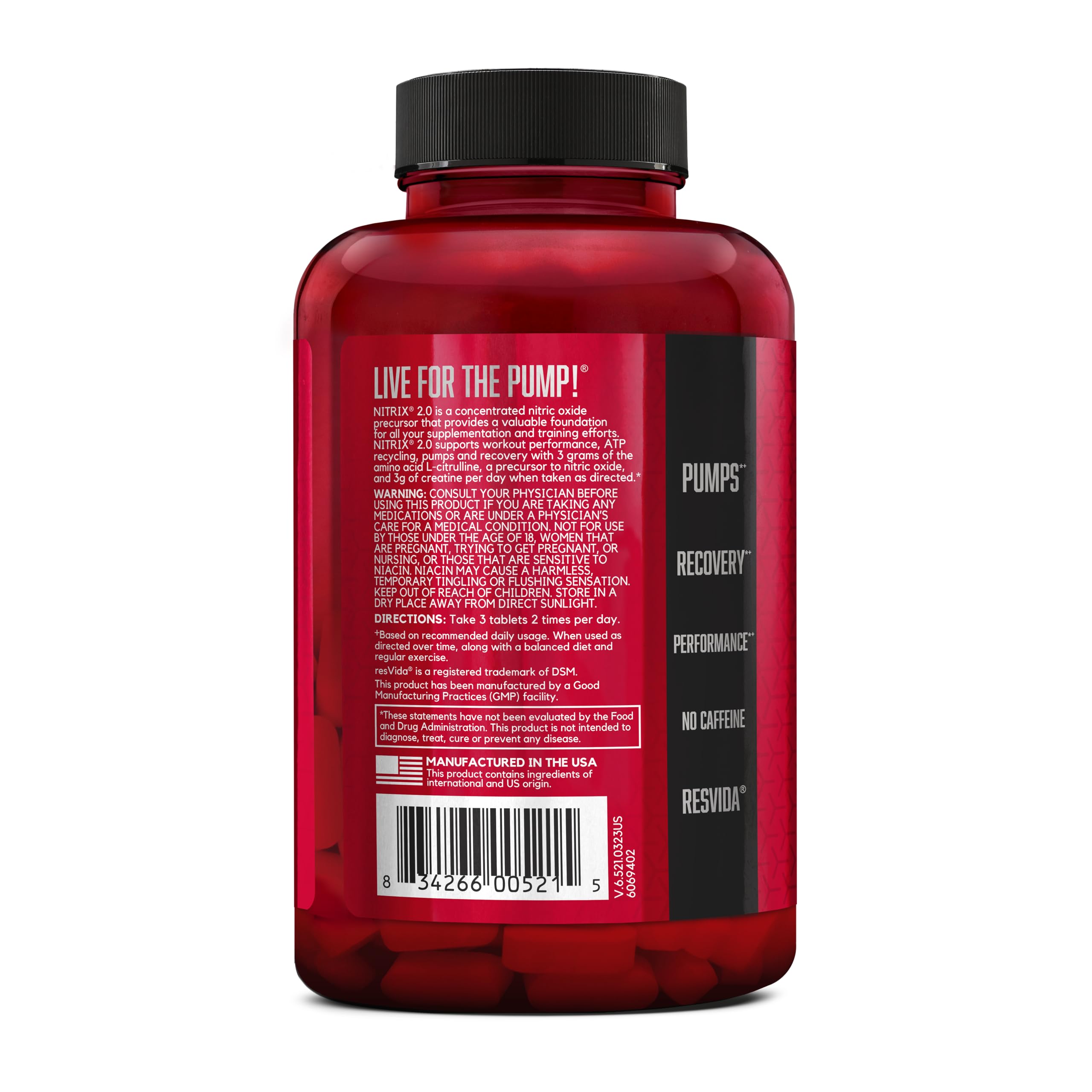 BSN NITRIX 2.0 packaging and bottle on shelf