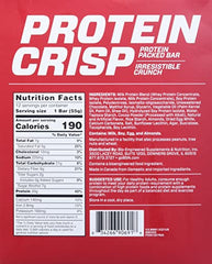 BSN Protein Crisp texture closeup reveals crispy bite ideal between meals.