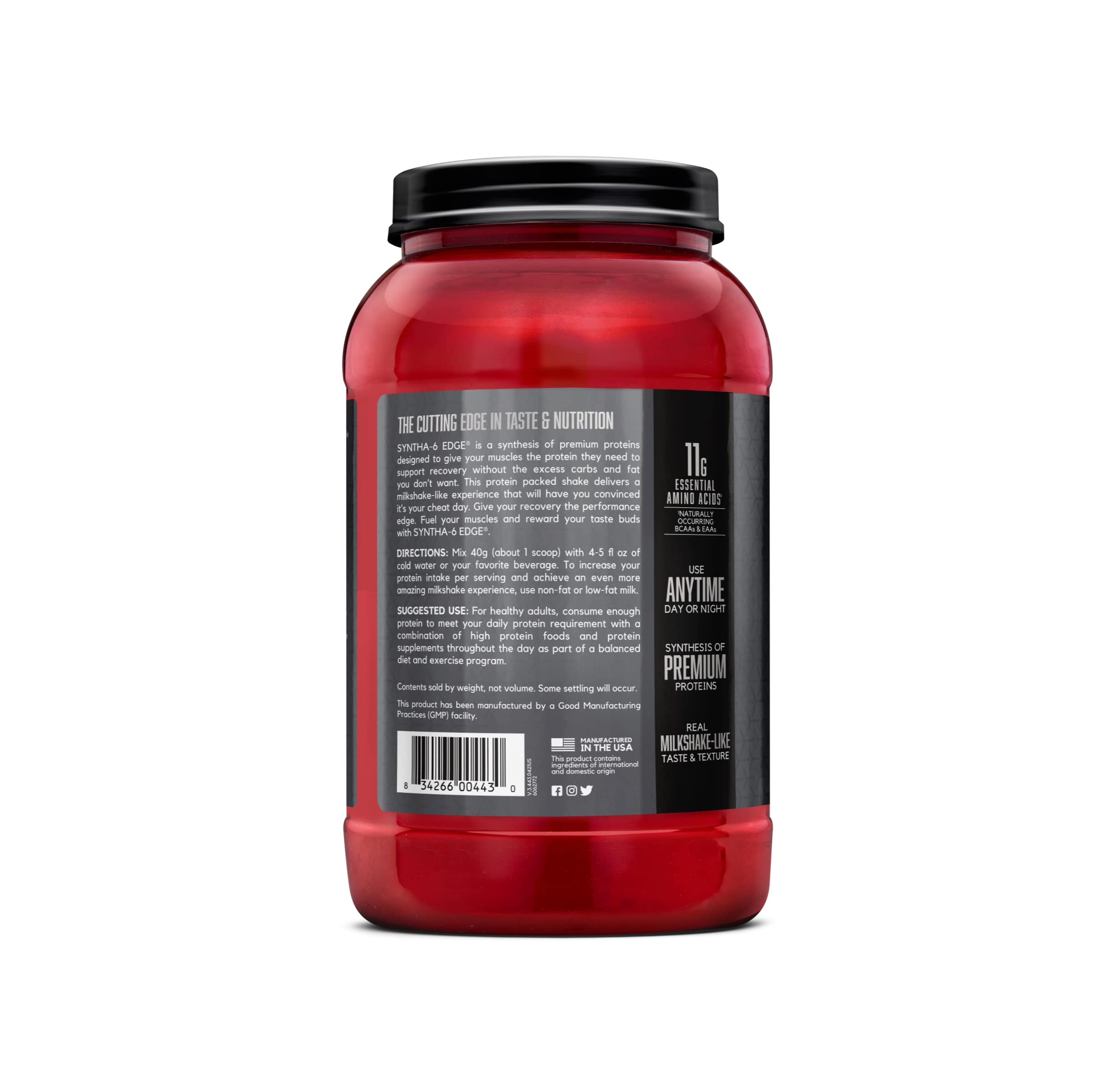 BSN SYNTHA-6 Edge 28 servings tub highlights value and lasting supply