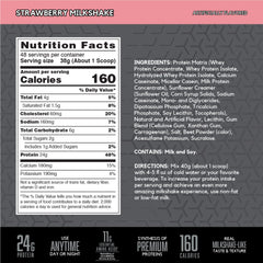 BSN SYNTHA-6 EDGE strawberry milkshake pour highlights creamy texture after workouts.