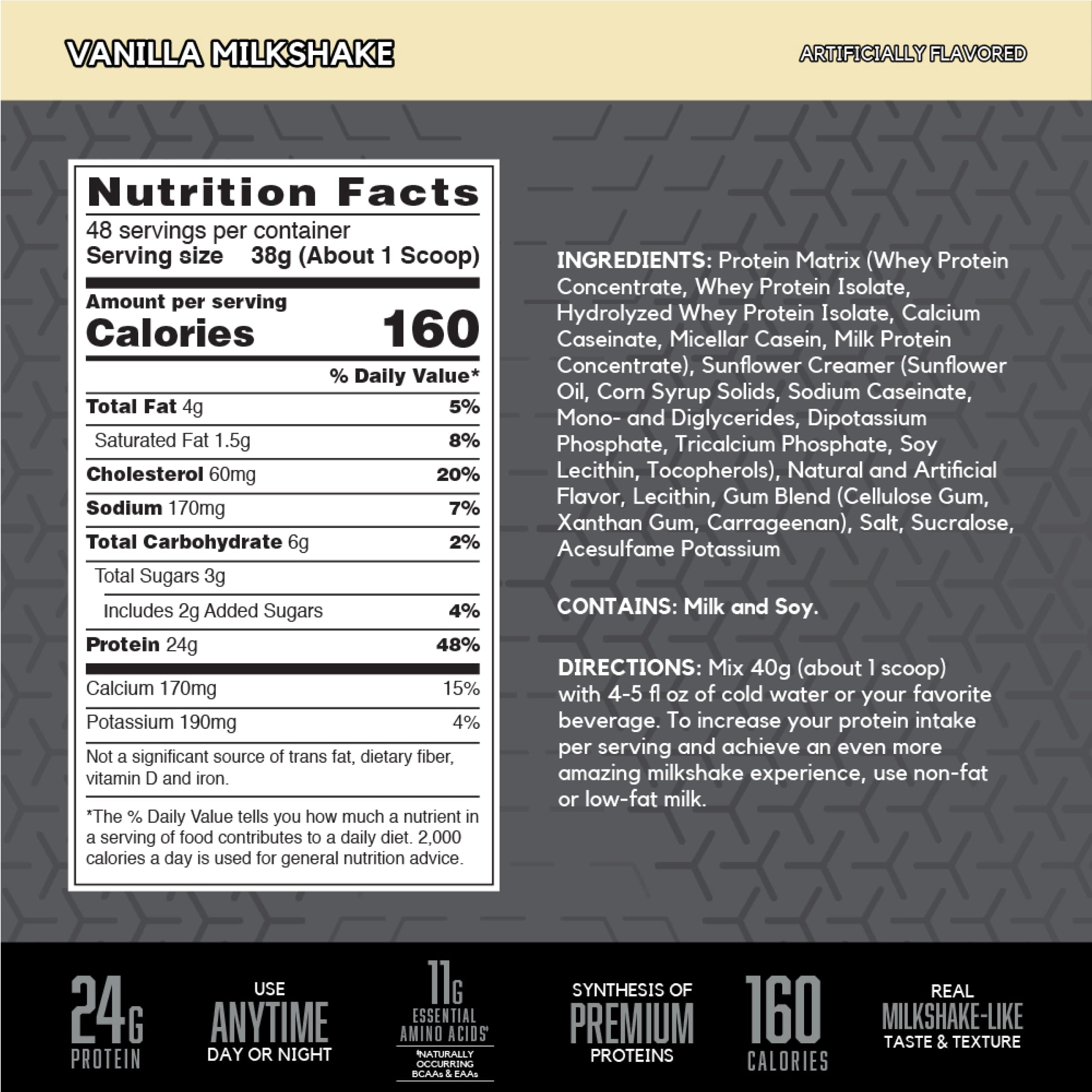 BSN SYNTHA-6 Edge Vanilla Milkshake tub highlights a rich protein matrix for everyday nourishment