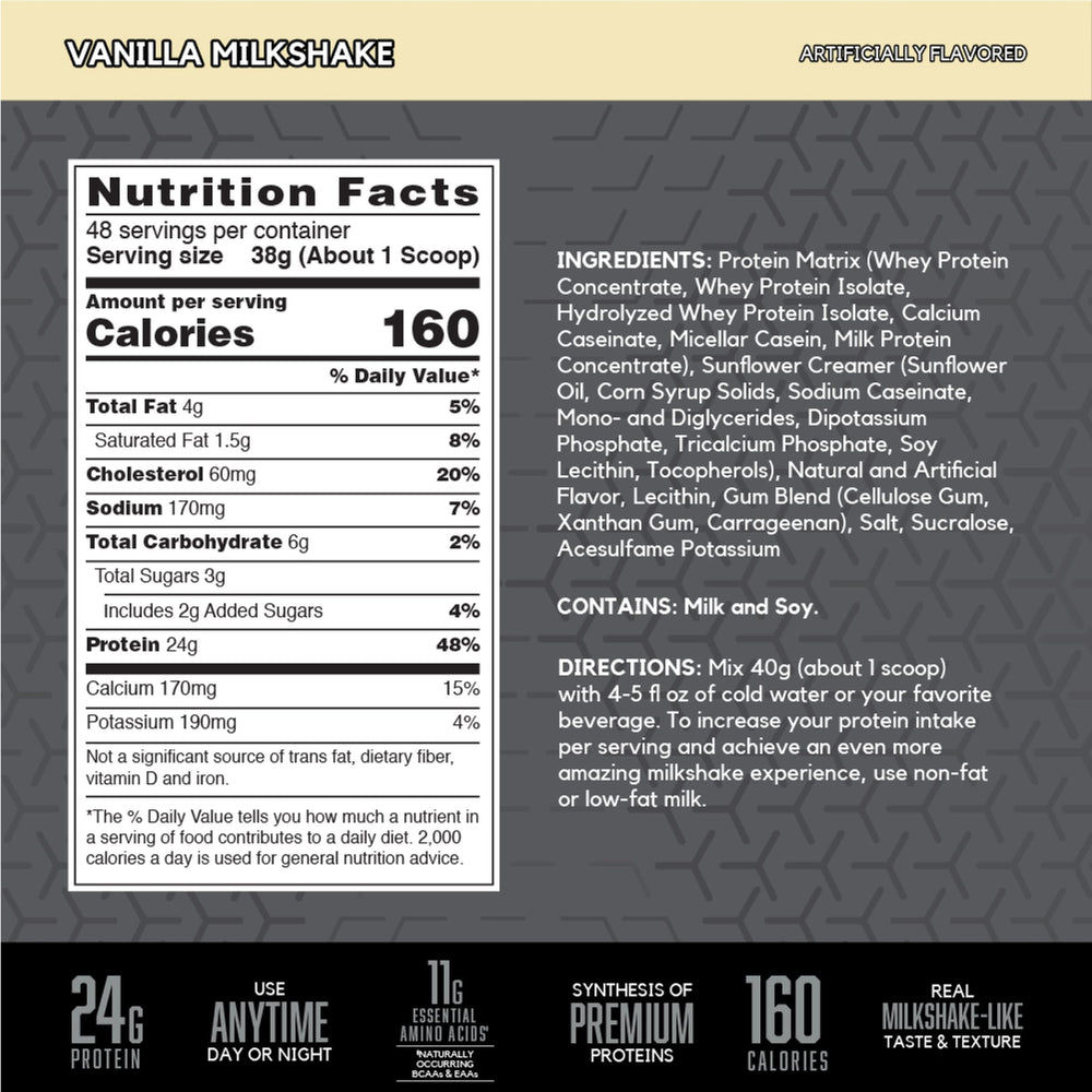 BSN SYNTHA-6 Edge Vanilla Milkshake tub highlights a rich protein matrix for everyday nourishment