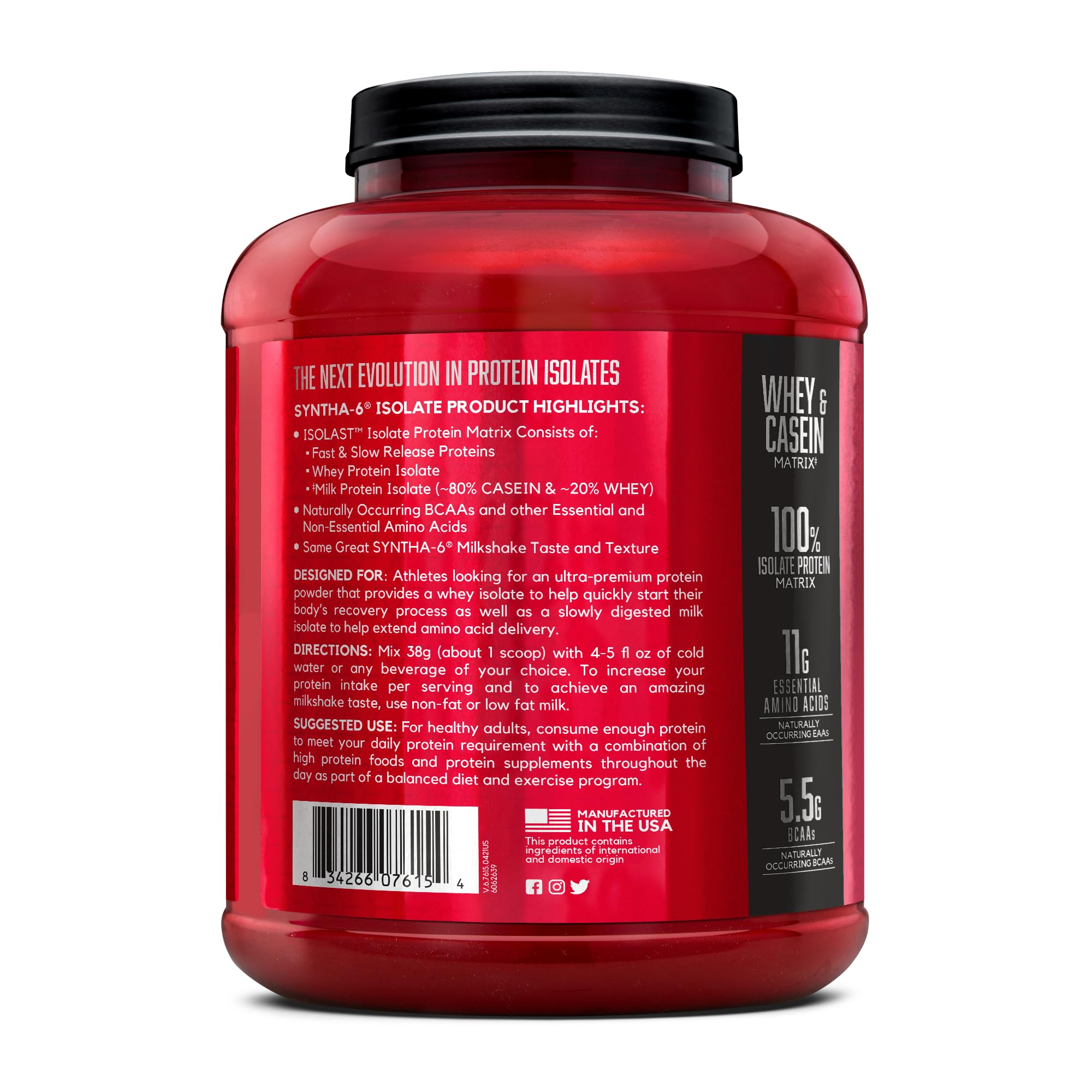 BSN SYNTHA-6 Isolate on store shelf with other supplements