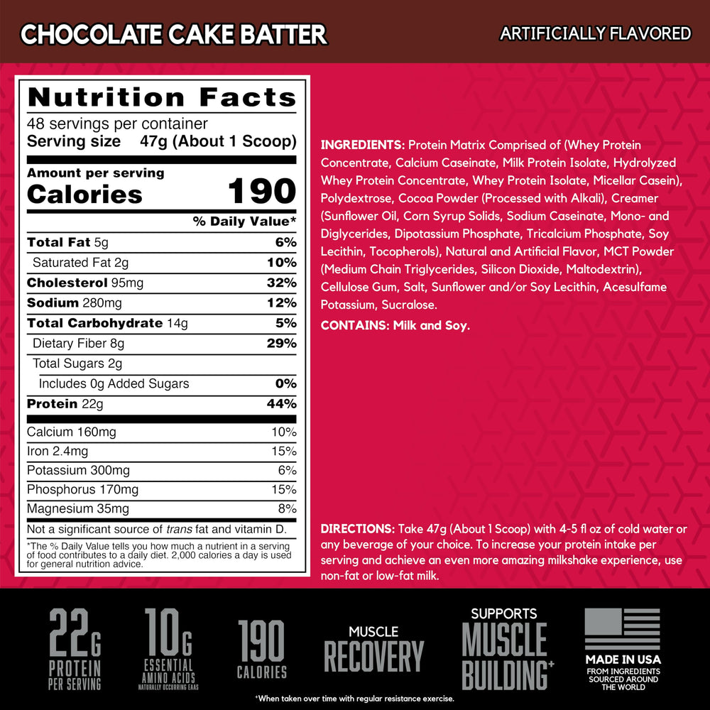 BSN SYNTHA-6 mixed shake in glass, smoothie-friendly protein option.