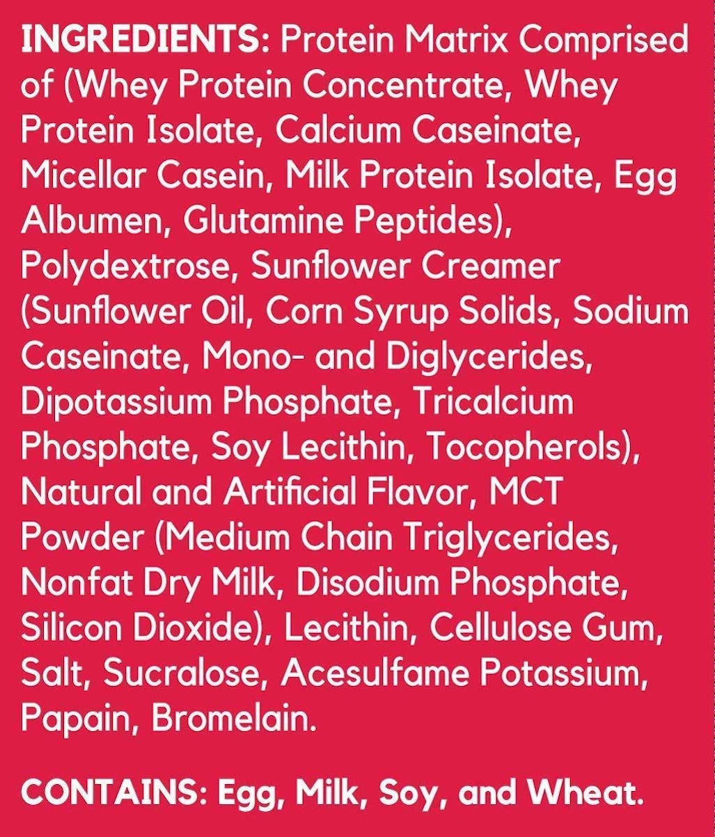 BSN SYNTHA-6 tub on kitchen counter for quick shakes.