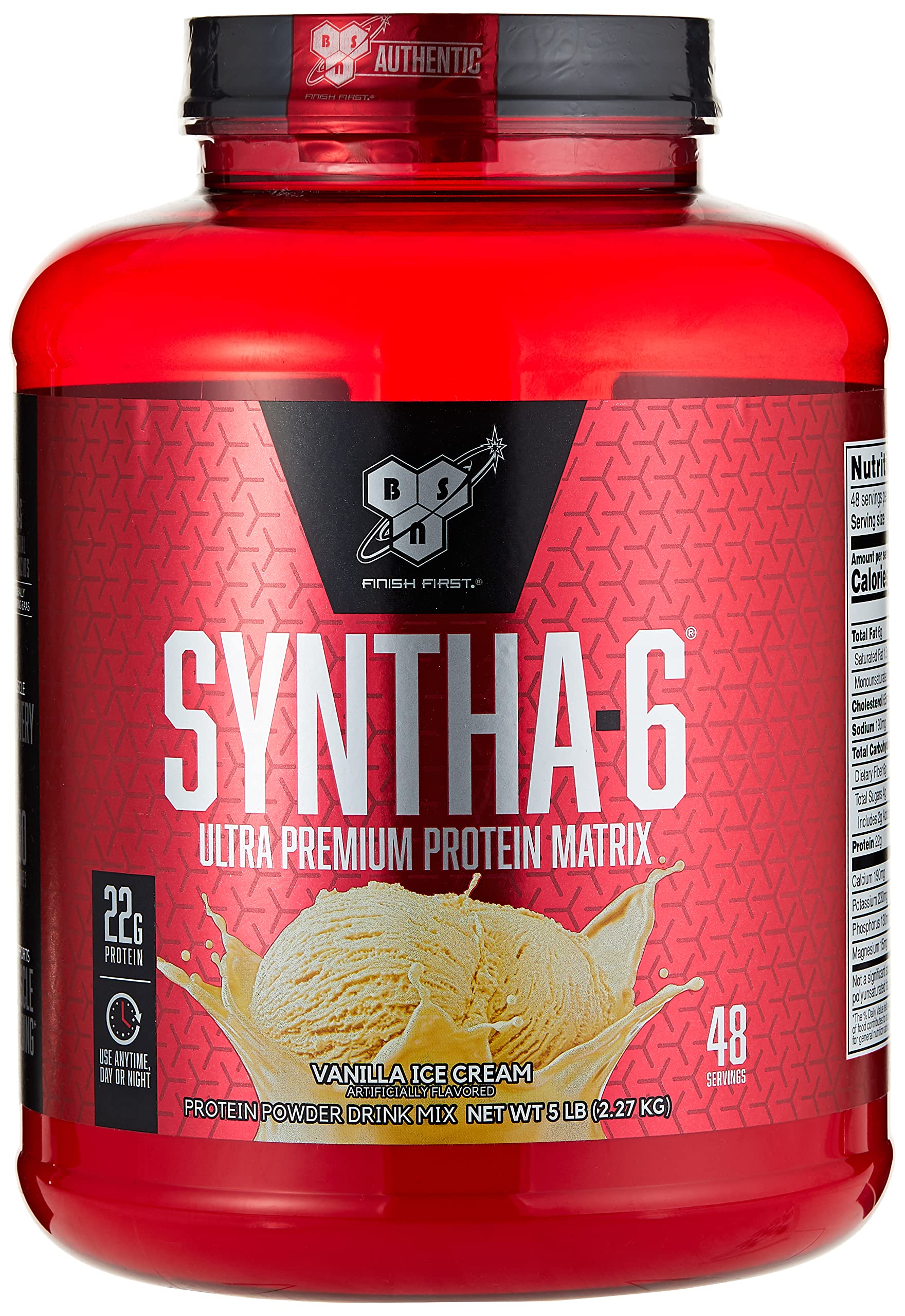 BSN SYNTHA-6 Vanilla Ice Cream tub for daily high-protein routines.