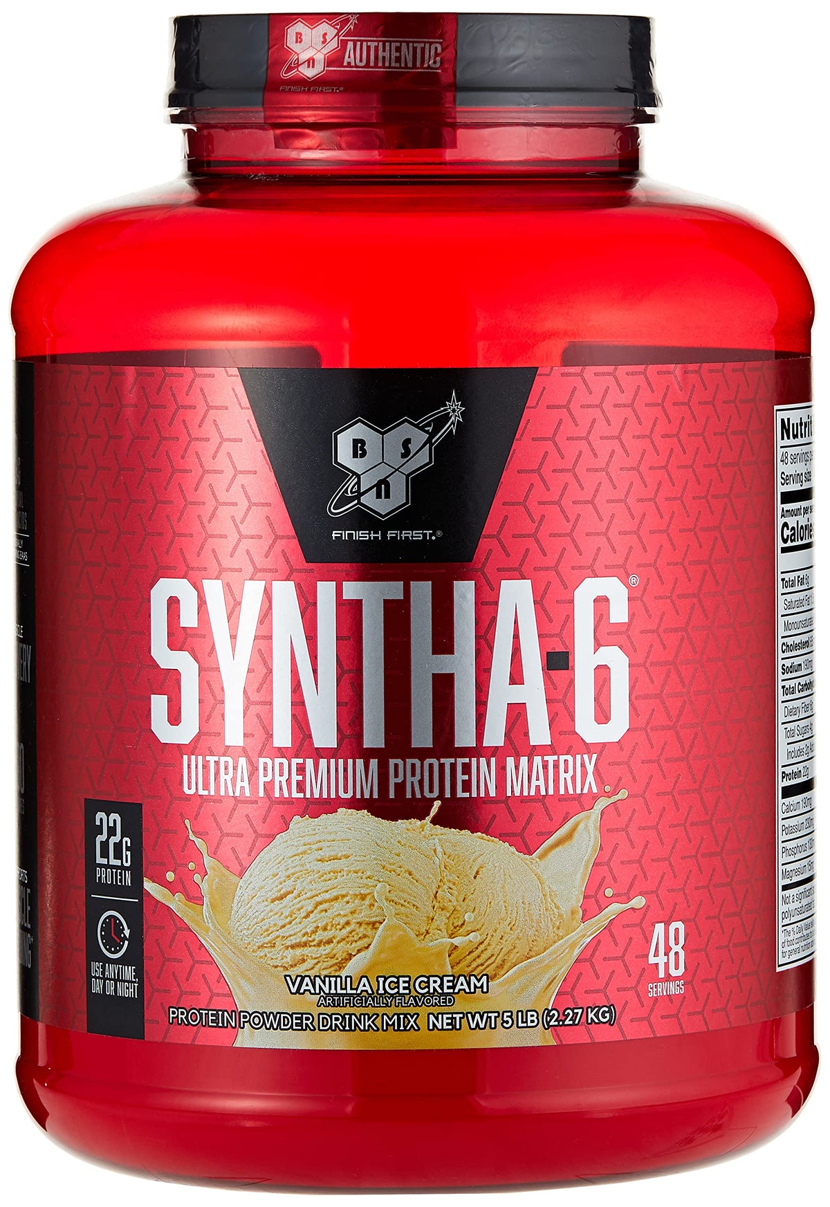 BSN SYNTHA-6 Vanilla Ice Cream tub for daily high-protein routines.