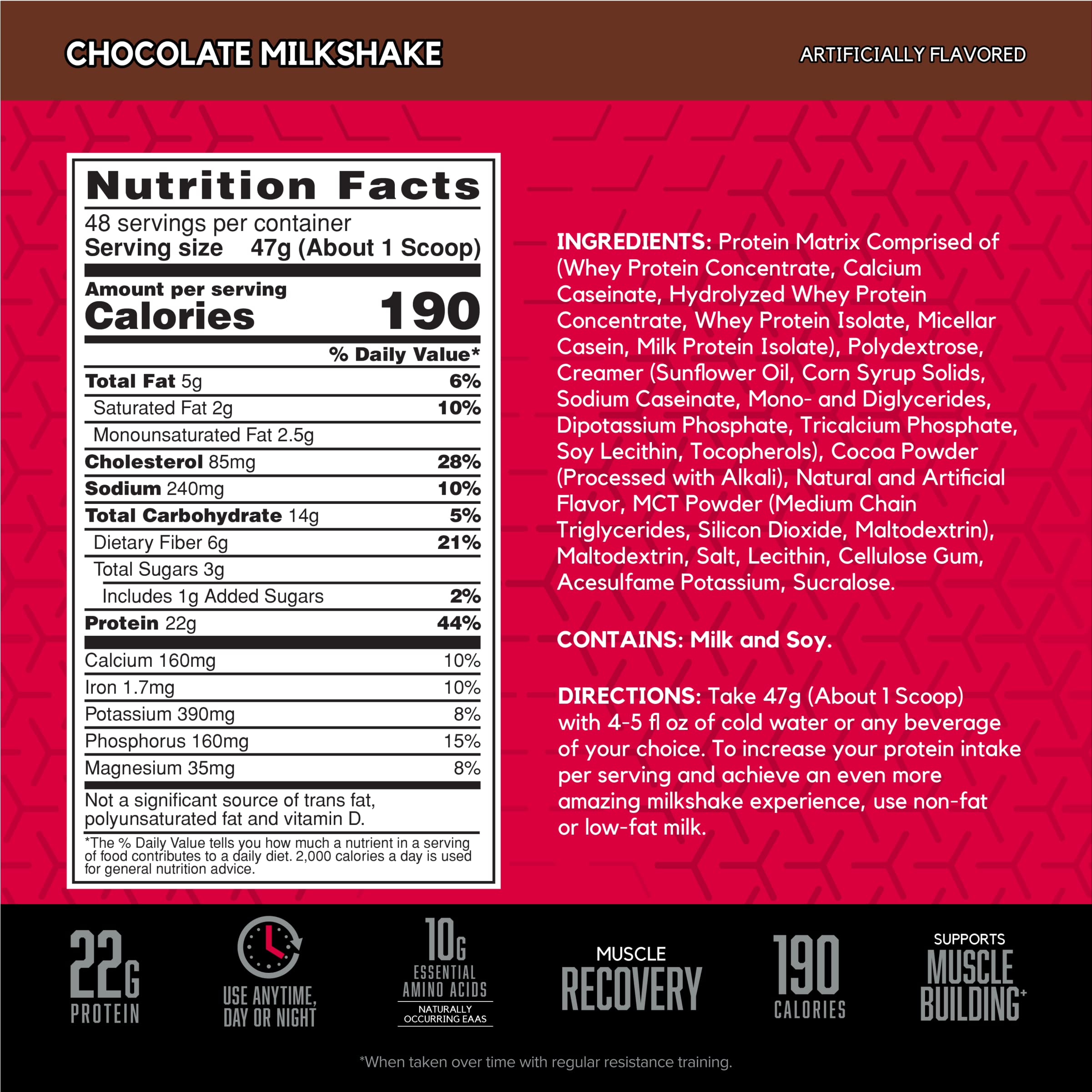 BSN SYNTHA-6 tub side view showing the protein matrix blend