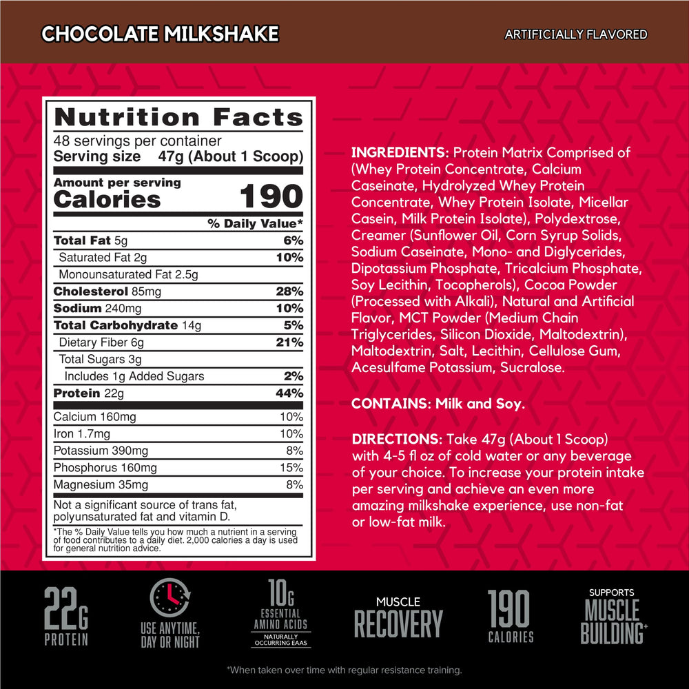 BSN SYNTHA-6 tub side view showing the protein matrix blend