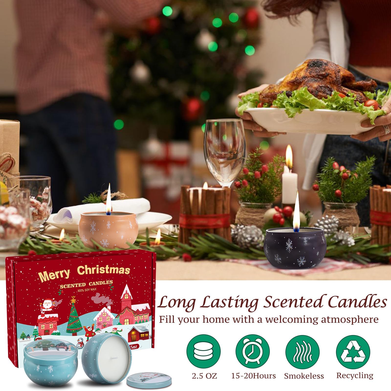 BSzatan aromatherapy candles creating relaxing living room ambiance
