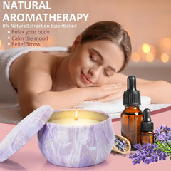 Bszatan Lavender Candle delivers calming scent ideal for relaxation