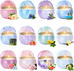 Bszatan Scented Candles Gift Set 12-pack for a cozy, welcoming home