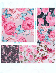 BszykzDXI floral leaf pattern cloth ideal for on-the-go lens cleaning.